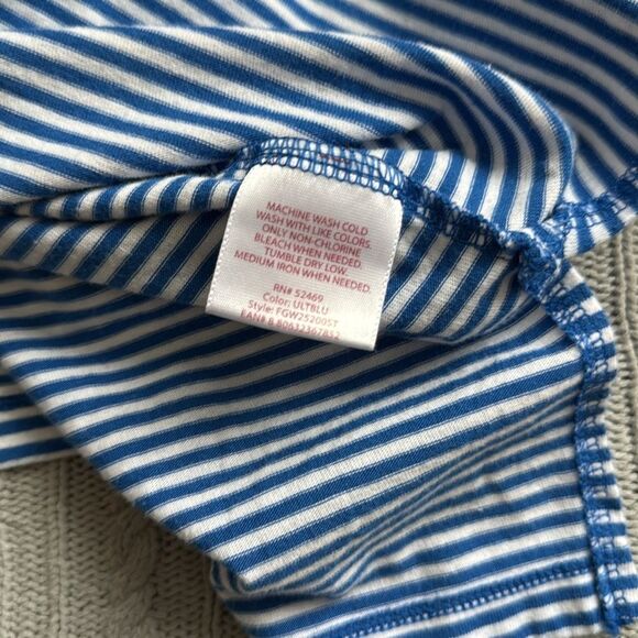 Faded Glory 2 Striped Oversized Tees with embroidery - Picture 6 of 11